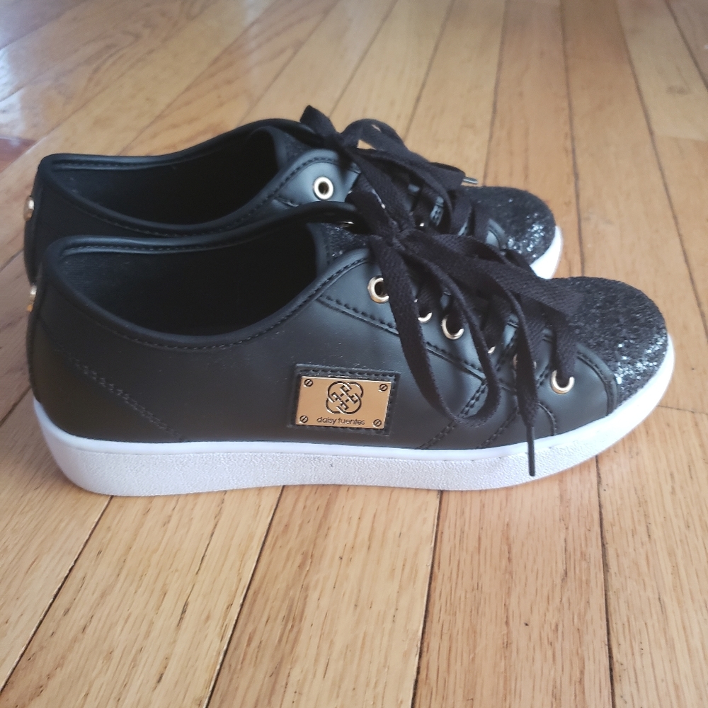 Black Sparkle Sneakers
